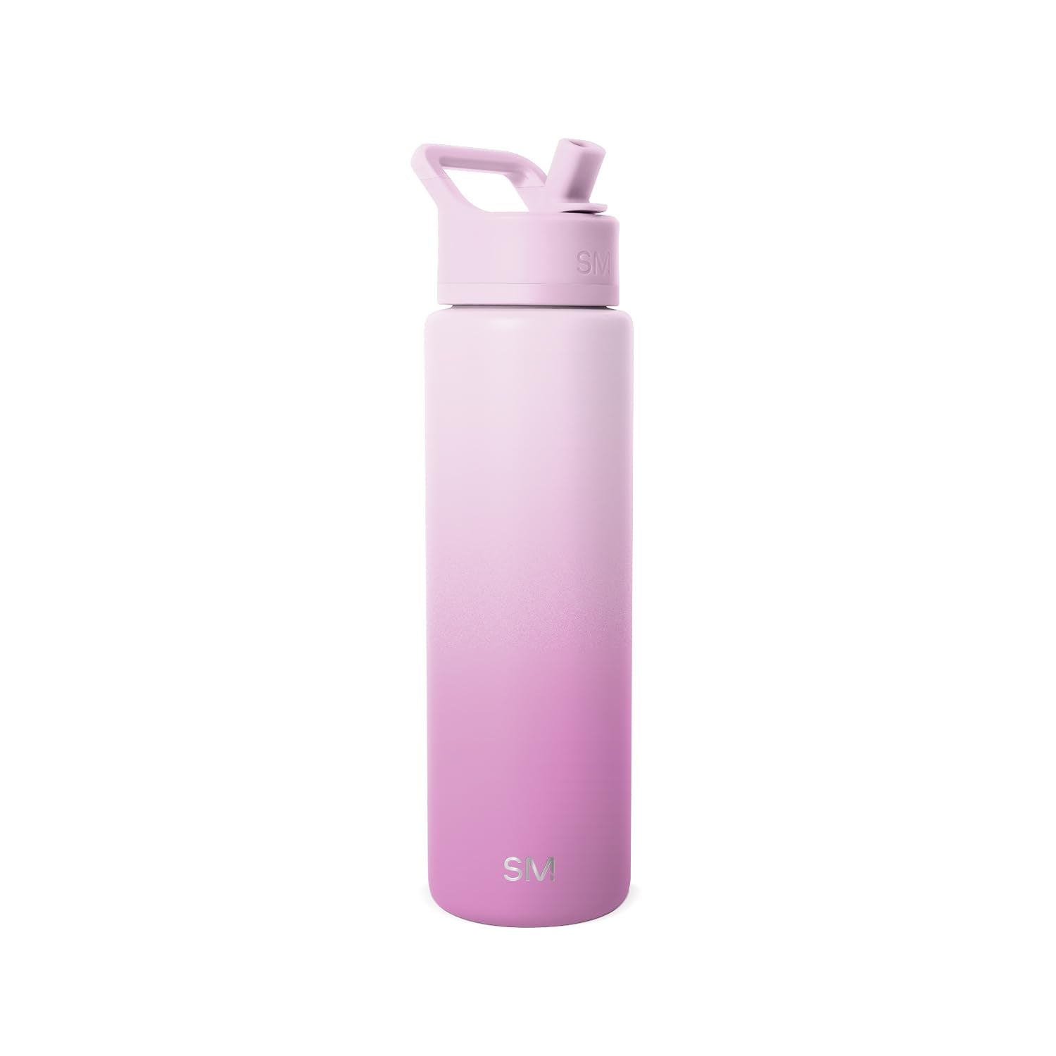 Simple Modern Water Bottle with Straw Lid | Vacuum Insulated Stainless Steel Metal | Reusable Leak Proof BPA-Free Flask for Sports Gym | Summit Collection | 30oz, Violet Dreams