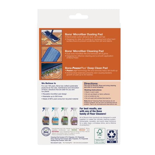 Hardwood Power Plus Deep Cleaning Pad 3 Pack