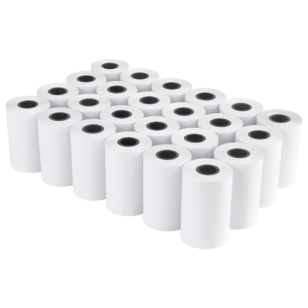 L LIKED 2 1/4" x 50' Thermal Paper Receipt Rolls, 24 Rolls Cash Register POS Receipt Paper