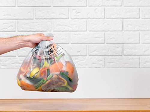 Glad 100% Compostable Bags - Small 10 Litres - Lemon scent 100 Compost Bags