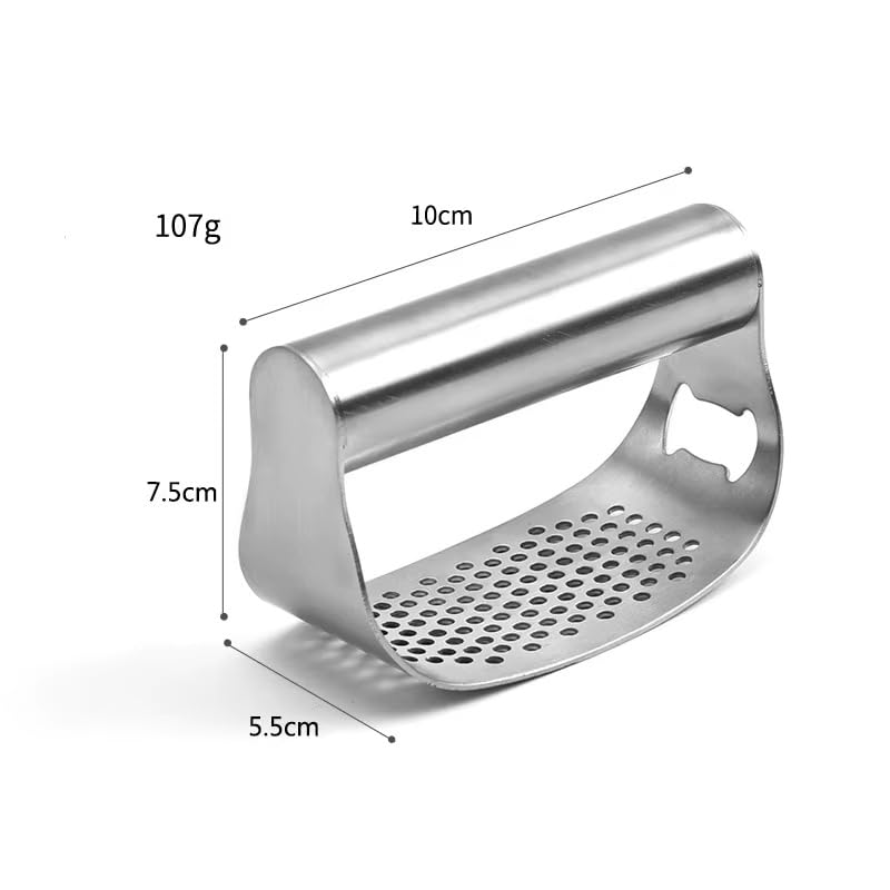 Stainless Steel Garlic Press - Plastic Free