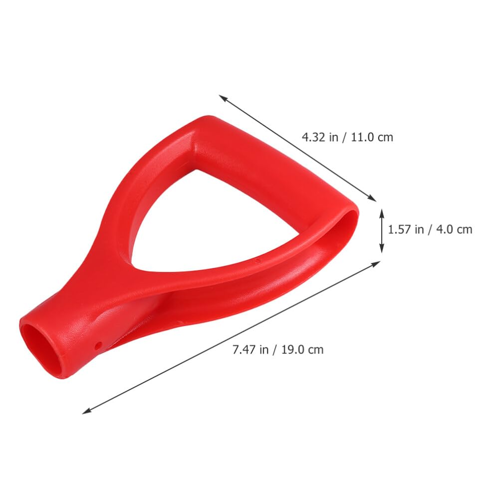 Yardwe 4PCS Plastic Spade Handle Shovel D Grip Handle,32mm/1.26" Inner Diameter PVC Shovel D Grip Handle,Replacement Handle for Digging Raking Tool