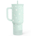 Daisy 40oz Tumbler with Handle and Straw – Flower Insulated Stainless Steel Travel Coffee Mug for Women Girls - Gift Idea for Birthday Christmas Mothers Day