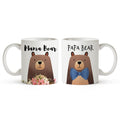 Fatbaby Mama Bear and Papa Bear Coffee Mugs,Father's Day Mother's Day gifts for Mom and Dad,Valentine's Day Christmas Gifts for Parents