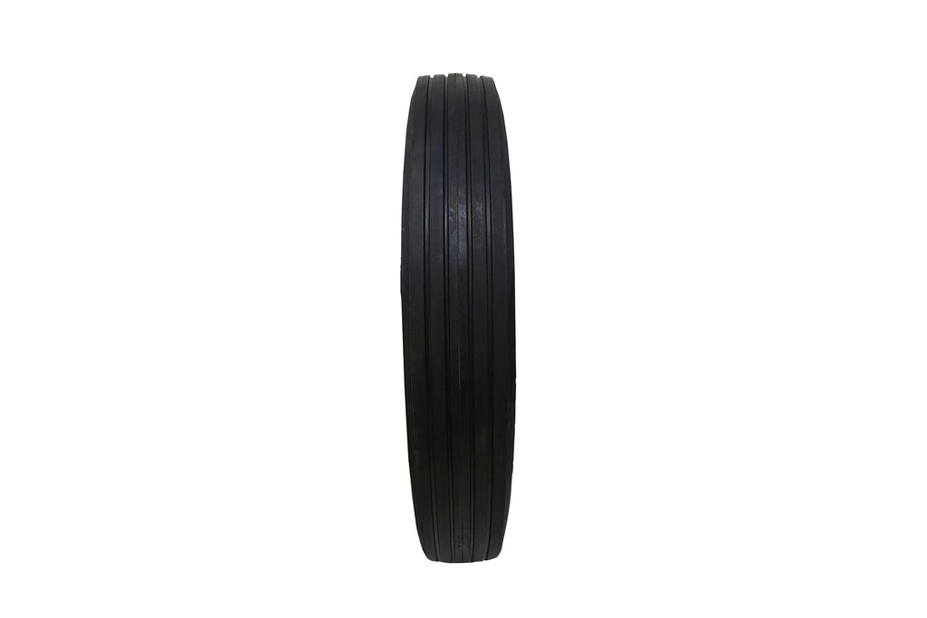 Shepherd Hardware 9596 10-Inch Semi-Pneumatic Rubber Tire, Steel Hub with Ball Bearings, Ribbed Tread, 1/2-Inch Centered Axle Diameter