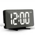 Digital Alarm Clock for Bedroom, Easy Setup Electronic Dual Alarm Clock with Large Numbers, Power-Off Memory Adjustable Brightness Bedside Clock with 5 Alarm Modes, 12/24H Display for Home, Office