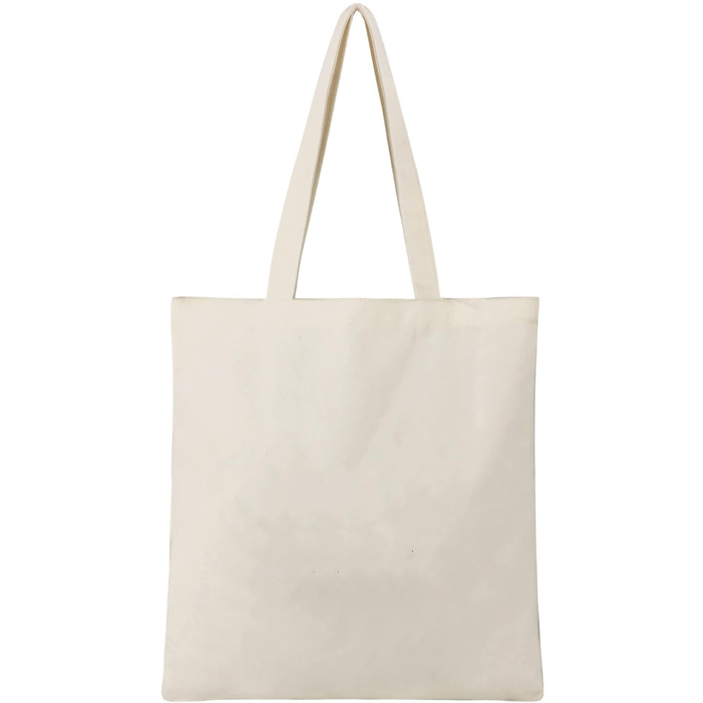 KisSealed 15 Pack Blank Canvas Tote Bag, Natural Color Canvas Reusable Bag with Handle,Foldable Grocery Shopping Bag for DIY,Travel,Gift,Daily Use(13x10 inch)