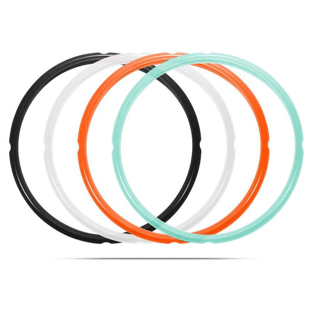 STYDDI Silicone Sealing Ring Compatible with All Instant Pot 6 Quart Multi-Use Models, Food-Grade Silicone, Fits Duo 6 Quart, Lux 6 Quart, Duo Plus 6 Quart, Ultra 6 Quart, Nova 6 Quart, 4-Pack