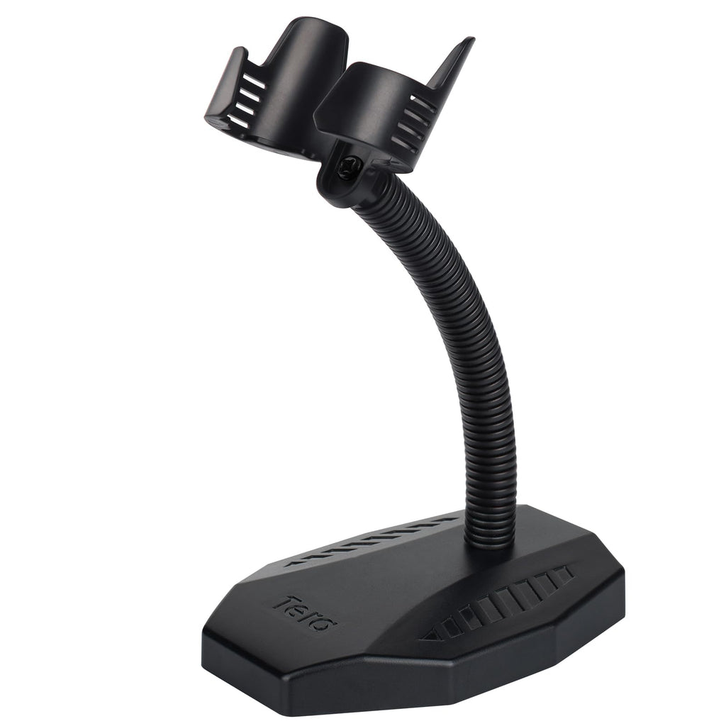 Tera Universal Barcode Scanner Stand Hands Free Barcode Scanning Bar-Code Reader Cradle Holder Base Angle and Height Adjustable Head for Supermarket Retail Store School Library Logistic Warehouse