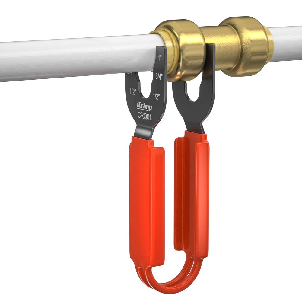 iCrimp CRQ01 Disconnect Tong Sized 1/2 inch, 3/4 inch, 1 inch, Removal Tool Used for Demount Brass Push Fit, Push-to-Connect Fittings