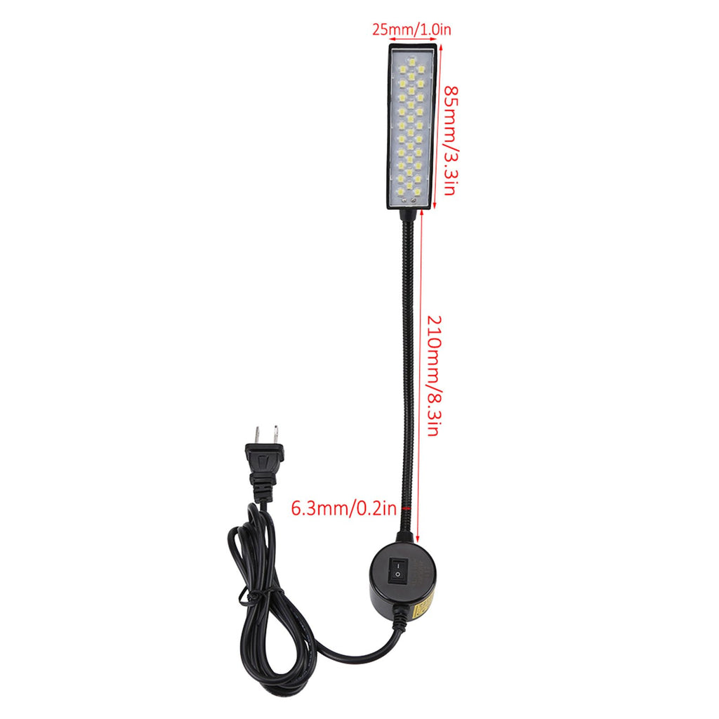 LED Light Magnetic Flexible Arm Multifunctional Worklight Daylight LEDs Craft Lights(US Plug 110V)