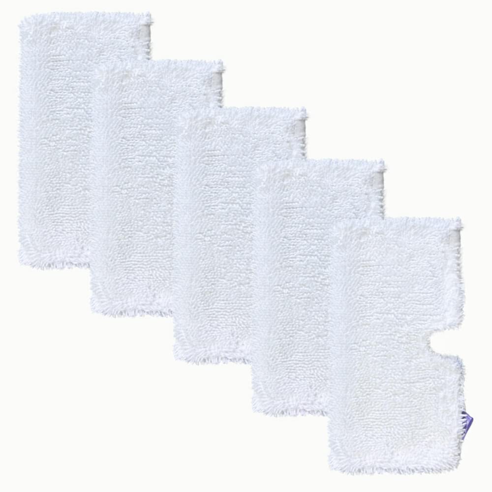 5 PCS Steam Mop Pads Replacement for Shark, Washable Microfiber Pocket Mops Pad Compatible with for Shark S3500 Series S3501 S3601 S3550 S3901 SE450 S3801CO S3601D S2901 S2902