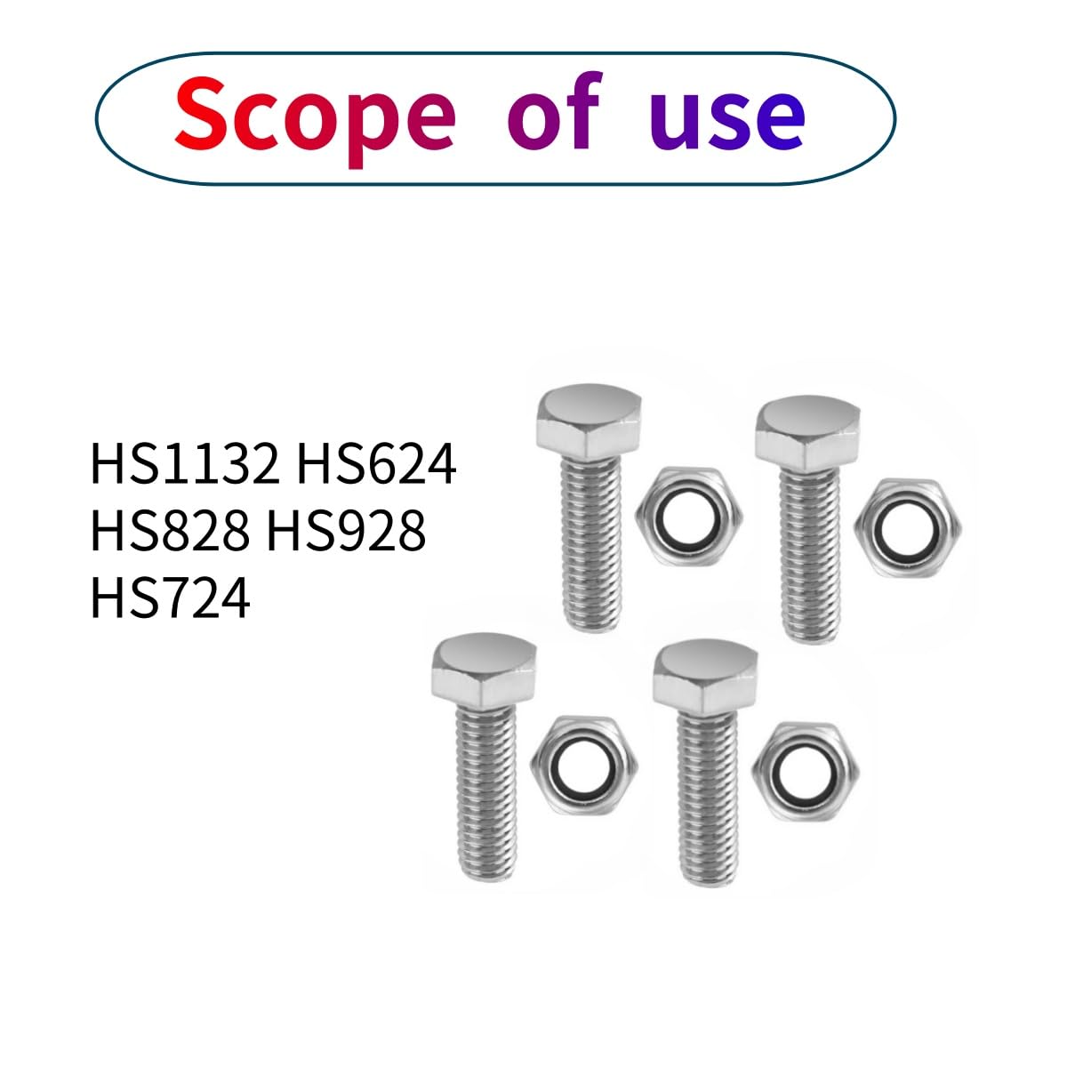 Auger Shear Pins Bolts and Nuts Steel Metal Bolts Nuts Compatible with Honda Snowblower Hs1132 Hs624 Hs828 Hs928 Hs724(20 Sets)