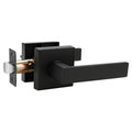 Probrico Interior Black Door Handles, Heavy Duty Passage Lever Door Handle for Closet Hallway Indoor Handles