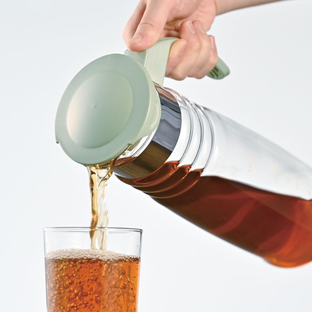 Hario Mizudashi Cold Brew Tea Maker, 1200ml, Smoky Green