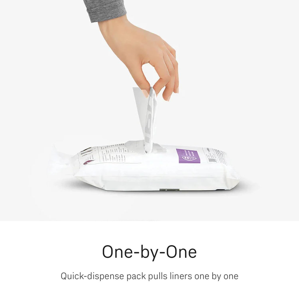 simplehuman Code M 100 Count, Dispenser Pack Custom Fit Liners, Drawstring Trash Bags, 45L / 11.9 Gallons, White