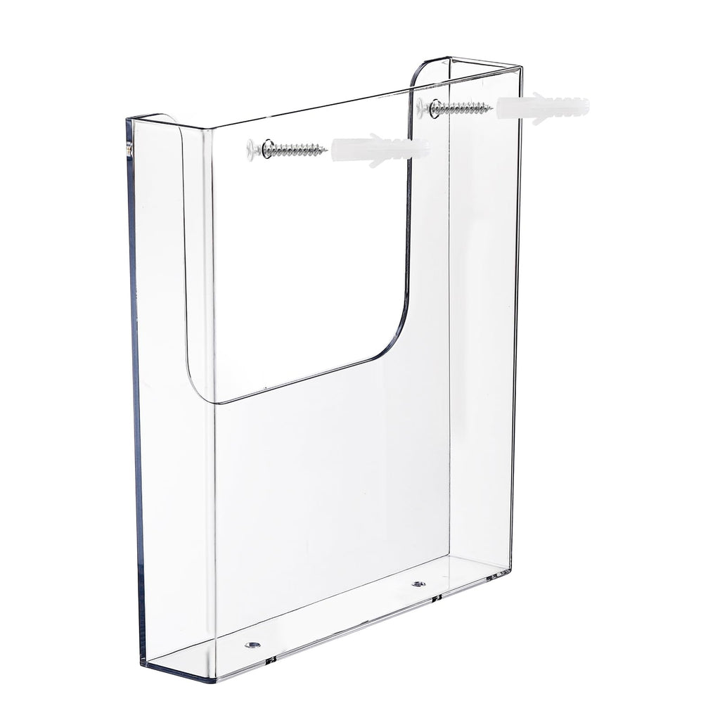 Suwimut 3 Pack Acrylic Brochure Holder, 8.5 x 11 Inch Brochure Holder Wall Mount, Clear Literature Organizer Pamphlet Flyer Display Plastic Magazine Holders for Wall