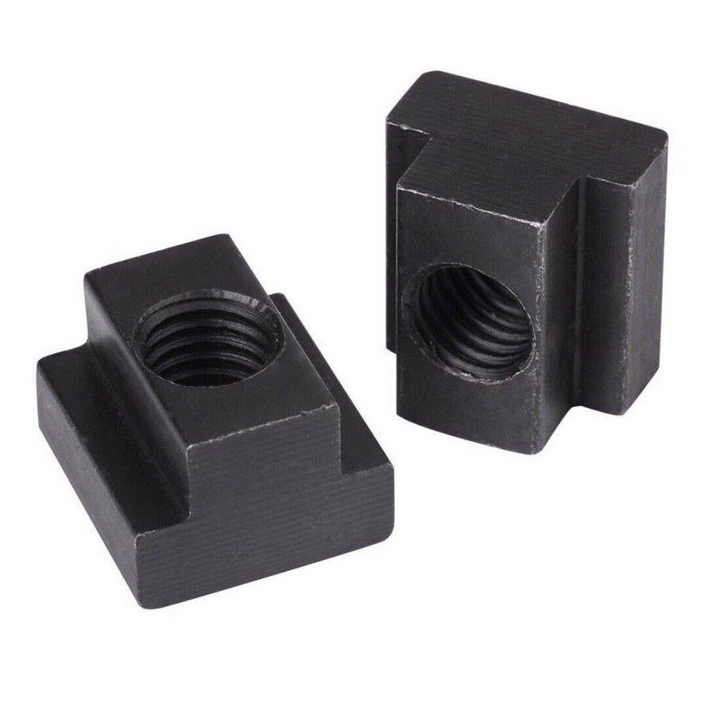 LLDSIMEX 4PC Set T-Slot Nut Black Oxide Finish 1/2-13 Threads Table Slot 5/8