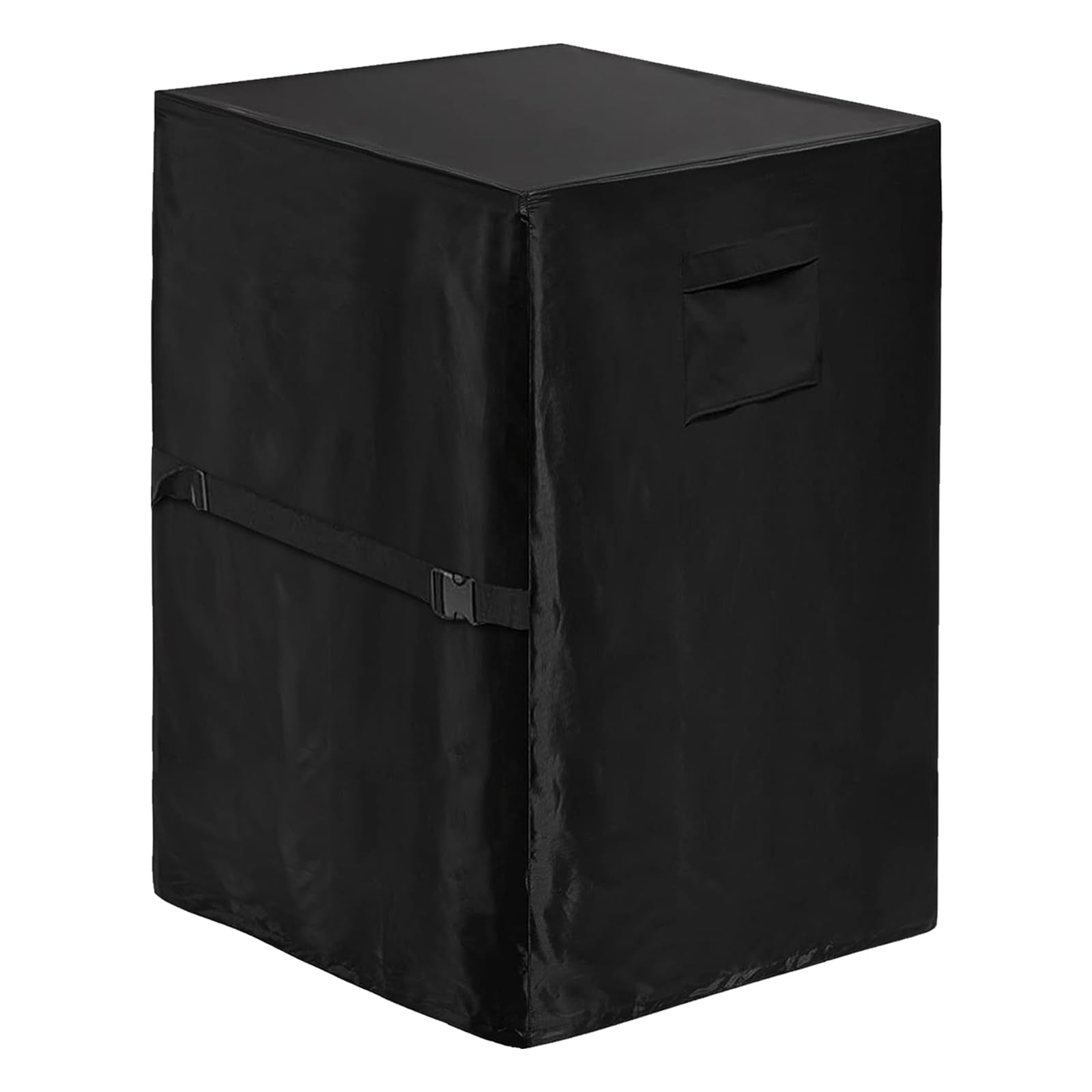 MDEOOSKY Patio Fire Column Cover, 420D Waterproof, UV-Resistant, Black, 21"L x 21"W x 35"H