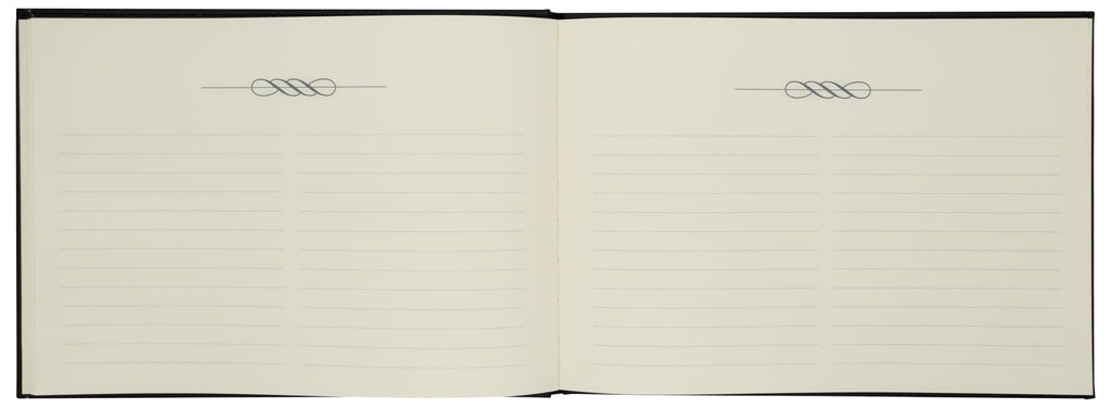 Winnable Guest & Visitor Book, 7 x 10 Inches, 100 Pages, Quill Emblem, Black