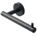 SAYAYO Black Toilet Paper Holder, Toilet Roll Holder Wall Mounted, SUS304 Stainless Steel Toilet Paper Roll Holder for Bathroom Kitchen, Round Base Style
