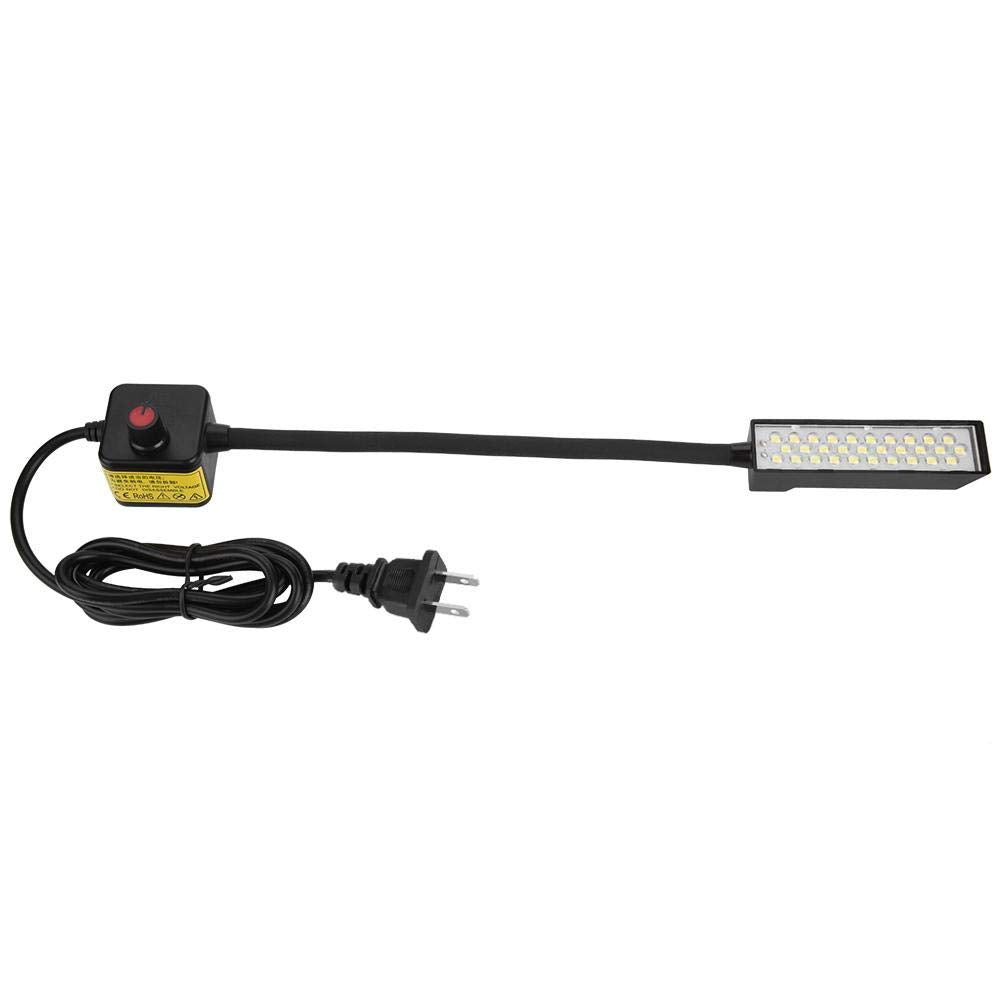 Sewing Machine Light LED Lighting, 30 LEDs Gooseneck Lamp with Magnetic Mounting Base 110V-220V for Use on Studio, Lathes, Drill Presses, Workbenches(US Plug)