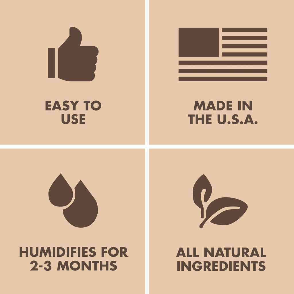 Boveda 75% Two-Way Humidity Control Packs Fix Major Moisture Loss in Non-Plastic Humidifier Boxes – Size 60 – 4 Pack – Moisture Absorbers – Humidifier Packs – Hydration Packets in Resealable Bag