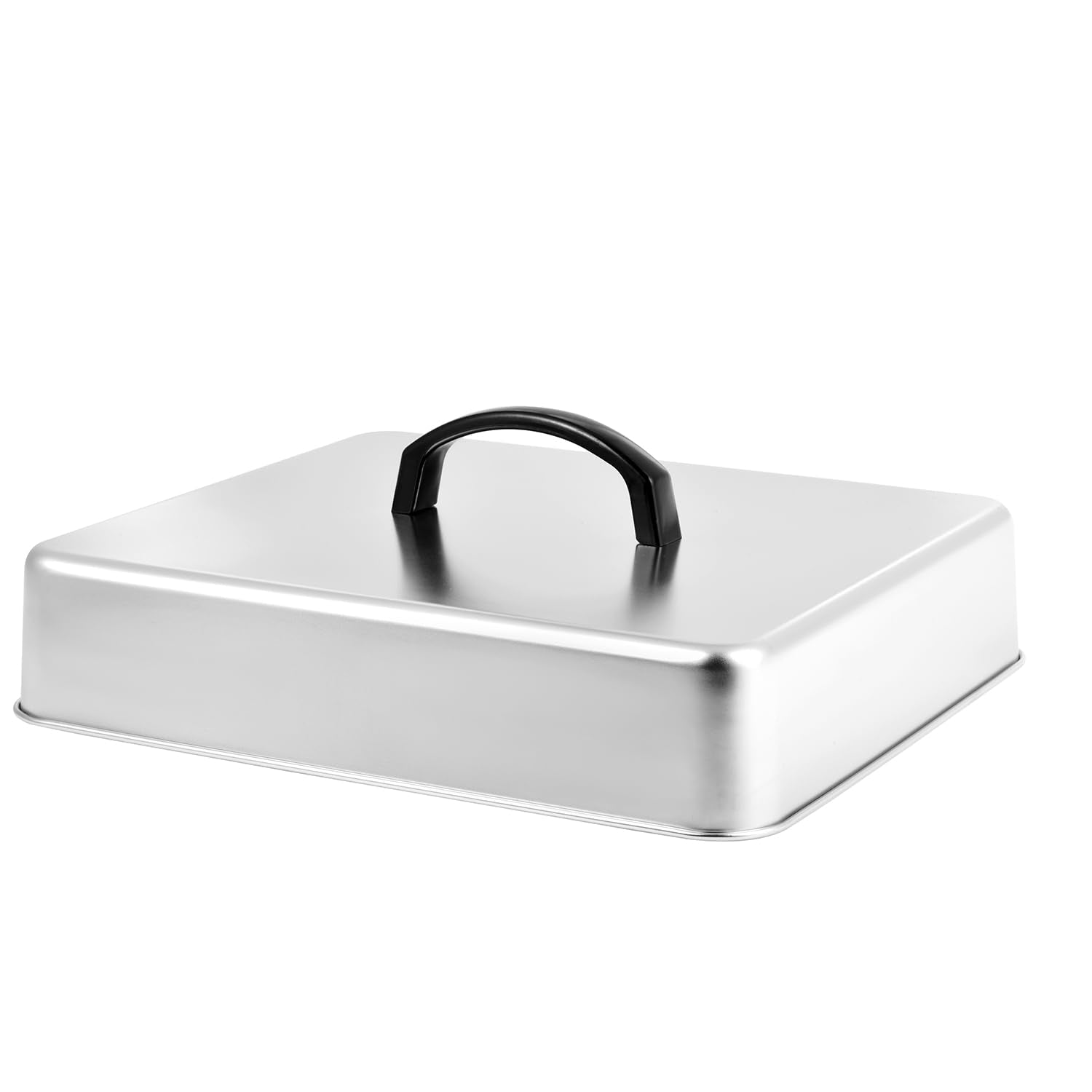 Rectangular Basting Cover, Stainless Steel Grill Cover Lid for Outdoor Cooking, Cheese Melting Dome, Keeps Cooked Food Warm, 1 Pack