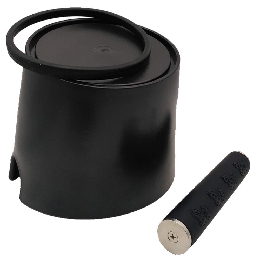 HOMEE Coffee Knock Box, 4.8in Barista Style Espresso Grounds Knock Box with Removable Heavy-Duty Knock Bar and Shock-Absorbent Durable and Non-Slip Base for Espresso Maker Accessories