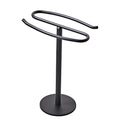 Matte Black Hand Towel Holder Stand,13 Inch Free-Standing Towel Rack, SUS304 Stainless Steel Towel Bar Rack Stand, Tower Bar for Bathroom Kitchen Vanity Countertop…