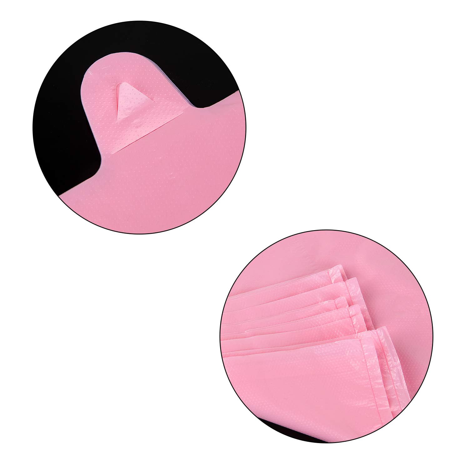 T Shirt Bags, Pink Plastic Bags with Handles for Grocery and Retail, Bolsas De Plastico Para Negocio, 12x20 Inches (200 pcs)