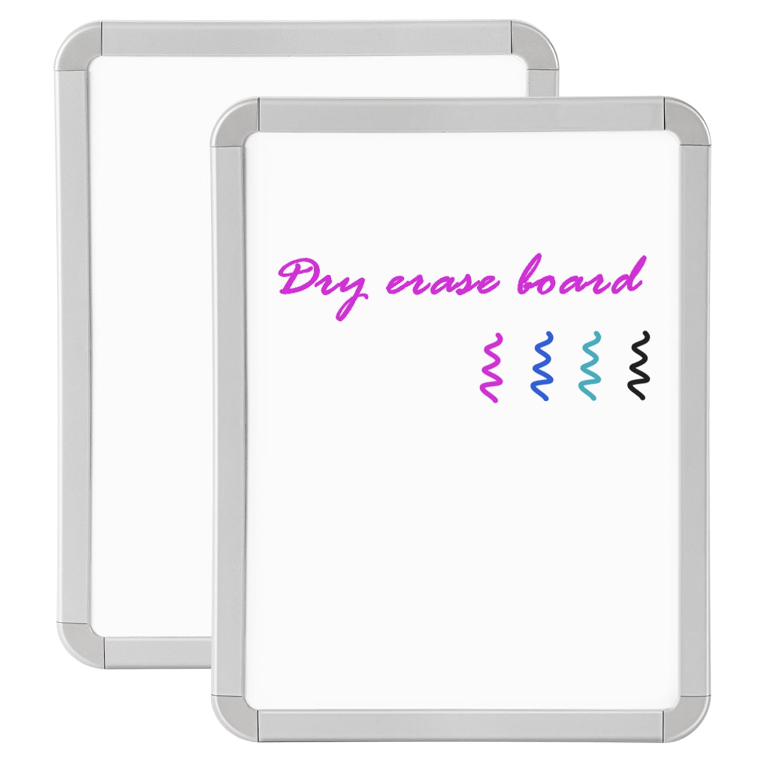 VUSIGN Small Dry Erase Whiteboard, 8.5 x 11 Inches White Board for Fridge, Locker, Mini Dry Erase Board, 2 Pack
