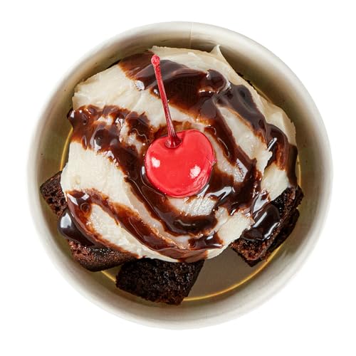 Coppetta 5-Ounce Dessert Cups, 50 Disposable Ice Cream Cups - Lids Sold Separately, Striped, Pink and White Paper FroYo Bowls, for Hot and Cold Foods, Perfect for Gelato Or Mousse - Restaurantware