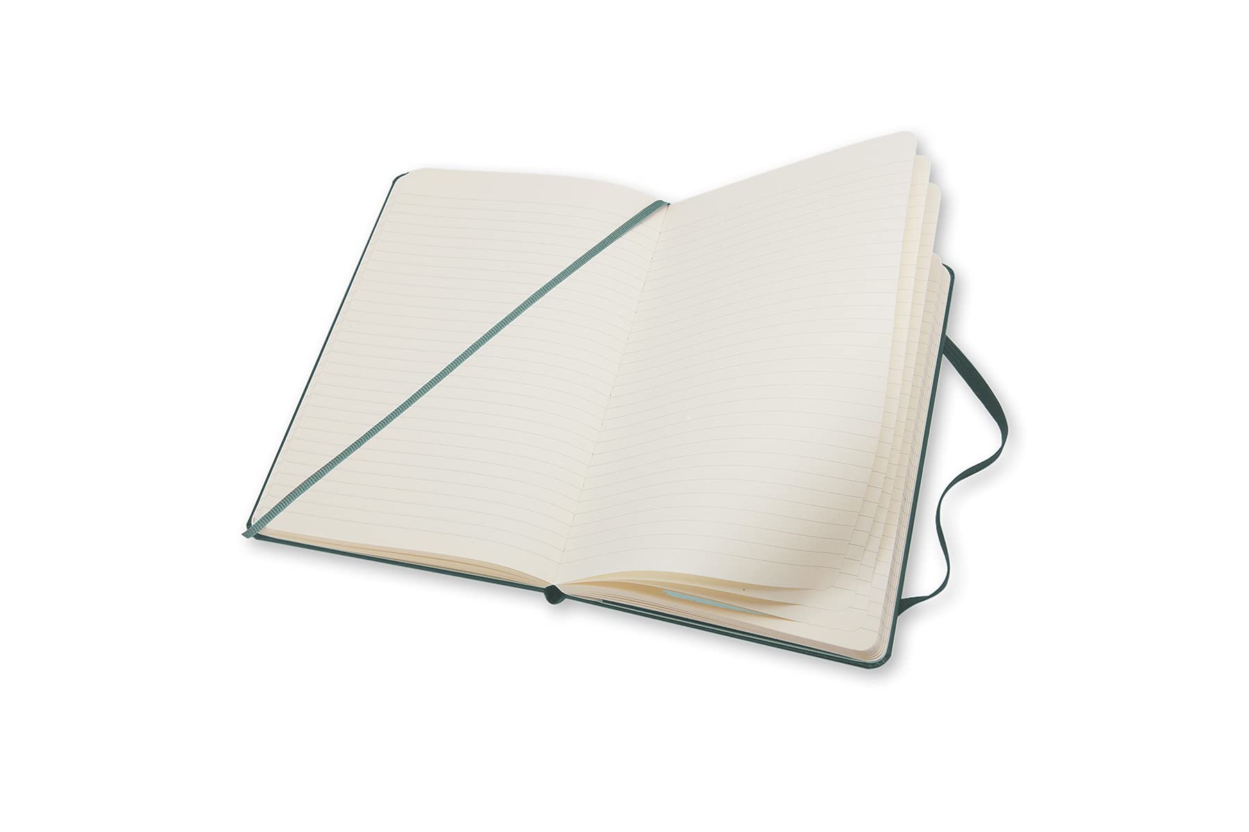 Moleskine Classic Notebook, Hard Cover, Large (5" x 8.25") Ruled/Lined, Forest Green, 240 Pages