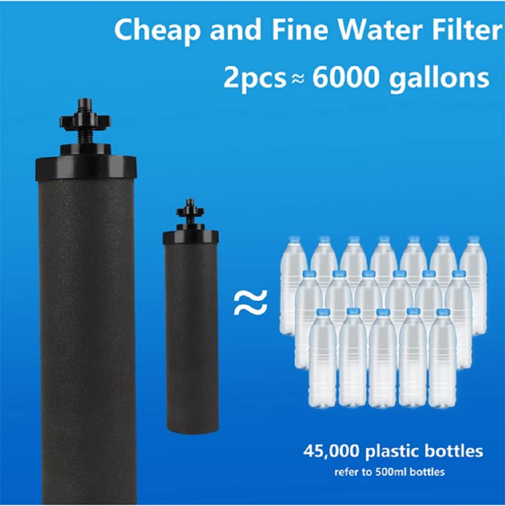 BB9-2 Water Filter, 2 Pack Purifier Replacement Filters,Compatible with Berkey,Gravity Filter System, Propur Traveler, King, Big Series