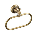 Aothpher Brass Towel Ring Oval Contemporary Bathroom Hand Towel Holder Wall Mounted,Antique Brass Finish
