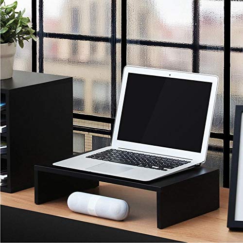 Duramex (TM) Computer Monitor Stand TV Shelf Risers 16 inch Monitor Stand Save Space Black (1 Tier)