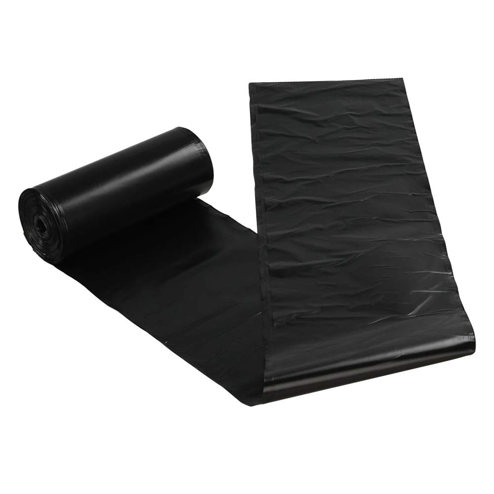 Ramddy 4 Gallon Trash Bags, Black Garbage Bags, 6 Rolls / 150 Counts