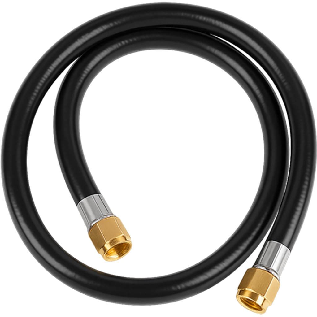 Wadoy RV Propane Hose Connector Assembly 3 Foot - 3/8" Female Flare x 3/8" Female Flare Quick Connect Hose 59913