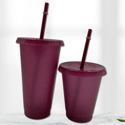 5 pcs 24 oz Water Cup with Straw and Lid Plastic Tumblers Color Changing Cups Tumbler Iced Coffee Lid Water Bottle Travel Mug Cup Reusable Cups Plastic Cups Summer Party Bulk Cold for Adults Perfect