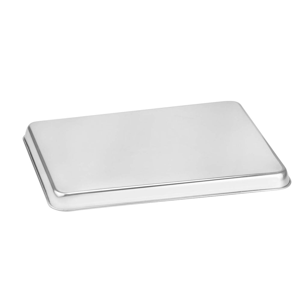 Suwimut Baking Sheet Set of 4, Heavy Duty Stainless Steel Baking Pans Tray Cookie Sheet, Toaster Oven Tray Pans Half Sheet Pan for Baking, Non Toxic, Easy Clean and Dishwasher Safe
