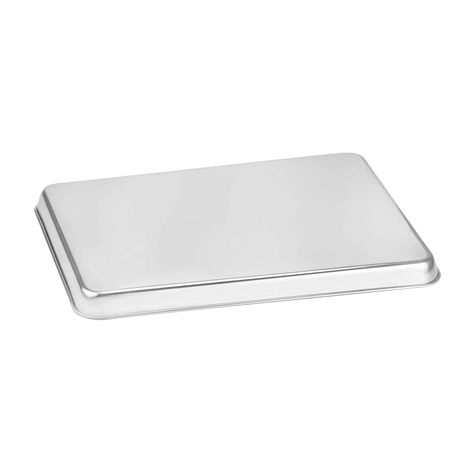 Suwimut Baking Sheet Set of 4, Heavy Duty Stainless Steel Baking Pans Tray Cookie Sheet, Toaster Oven Tray Pans Half Sheet Pan for Baking, Non Toxic, Easy Clean and Dishwasher Safe