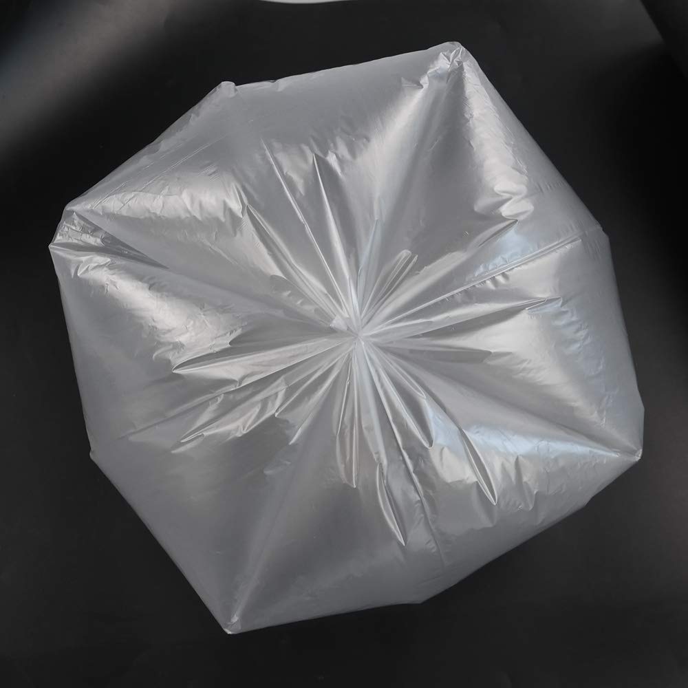 Wekioger 1.2 Gallon Small Garbage Bags, 9 Rolls / 225 Counts (Clear, Gray, Black)