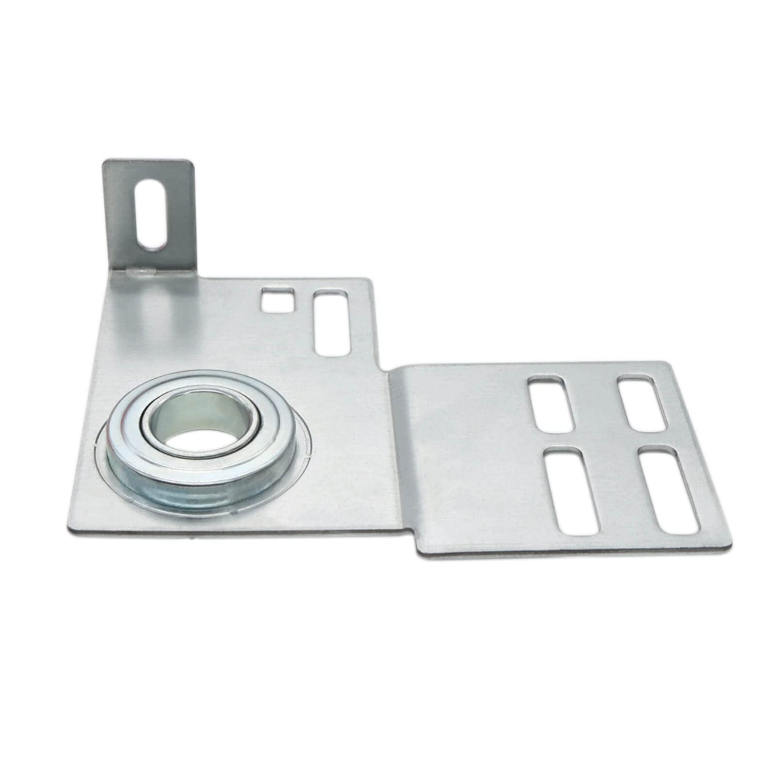 End Bearing Plates Brackets, Garage Door Parts Torsion Spring Residential Bracket with Bearings 3 3/8 Inch, for 2" Track Wood or Steel Doors (Pair)