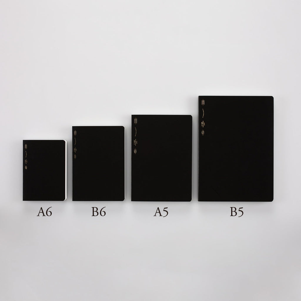 Nitoms S4103 STALOGY Notebook, A6, Squared, 365 Days Notebook, Black