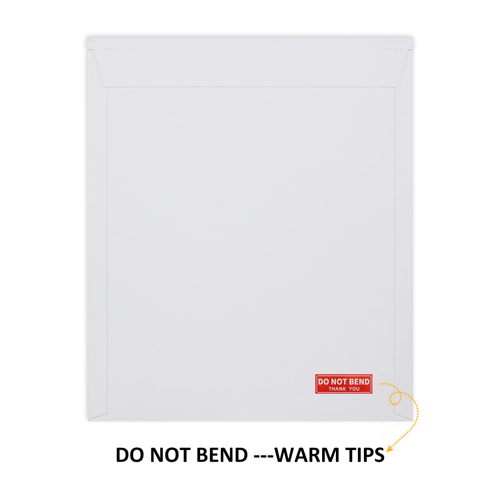 zmybcpack 25 Pack 12.75x15 inch Rigid Mailer Self Seal Photo Document Mailers Stay Flat White Cardboard Envelopes White Photography Mailers for CD, Photos, Document