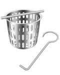 2 Inch Hair and Debris Strainer, Shower Drain Strainer with Lifting Hook, Stainless Steel Debris Basket Shower Drain Catcher, Hair Catcher for Floor Drain