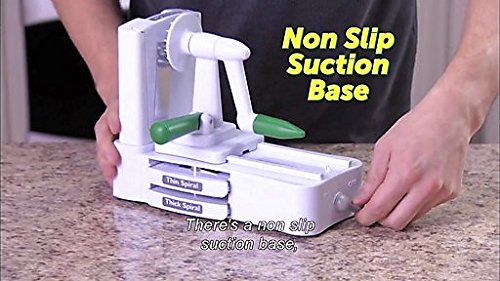 Veggetti Pro Table-Top Spiralizer, Quickly Spiral Slice Vegetables into Healthy Veggie Pasta