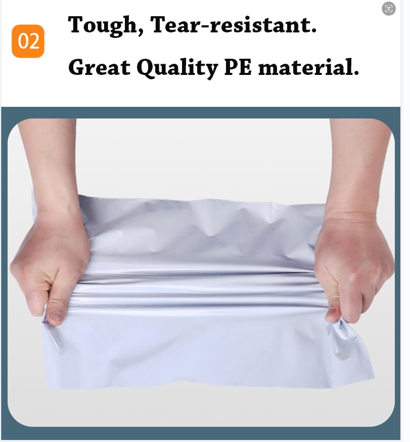 PackPal 50Pack Poly Mailers 19x24 Inch, White Shipping Envelopes Ideal for Small Business,Strong Thick Shipping Bags for Mailing, Package Bags, Clothing and Lightweight Articles.