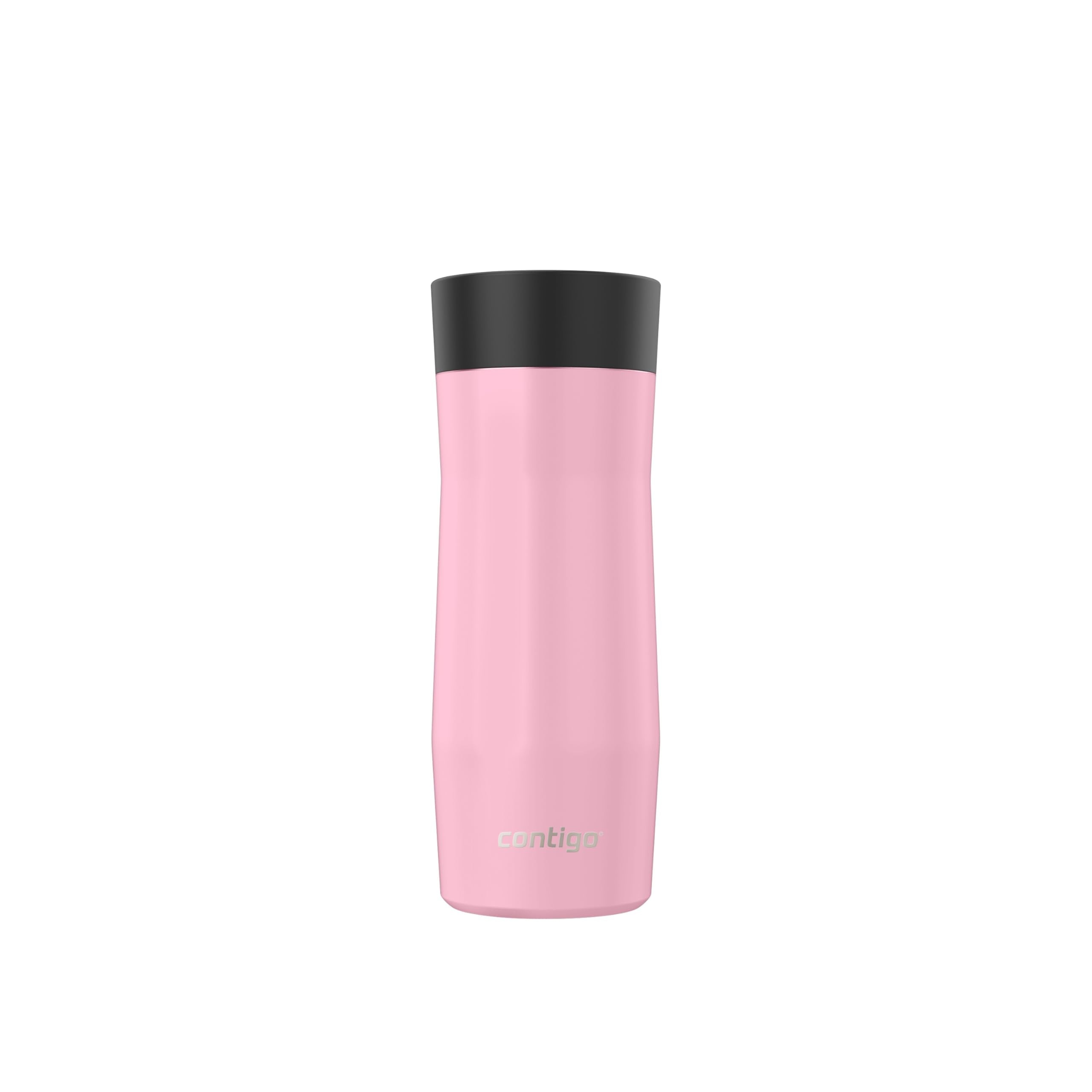 Contigo West Loop 3.0 Stainless Steel Travel Mug with Tea-Bag Hook & Spill-Proof Lid, Vacuum-Insulated Reusable Cup Coffee and Tea, 16 oz (473 mL), Strawberry Cream - Keeps Drinks Hot up to 11 Hours
